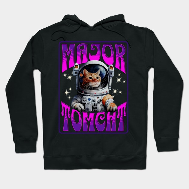 Cat Astronaut – Major Tomcat Hoodie by RockReflections